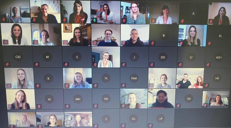 2019 noch zusammen am Kölner Dom – die DKMS Volunteers; Foto: © Patric Fouad