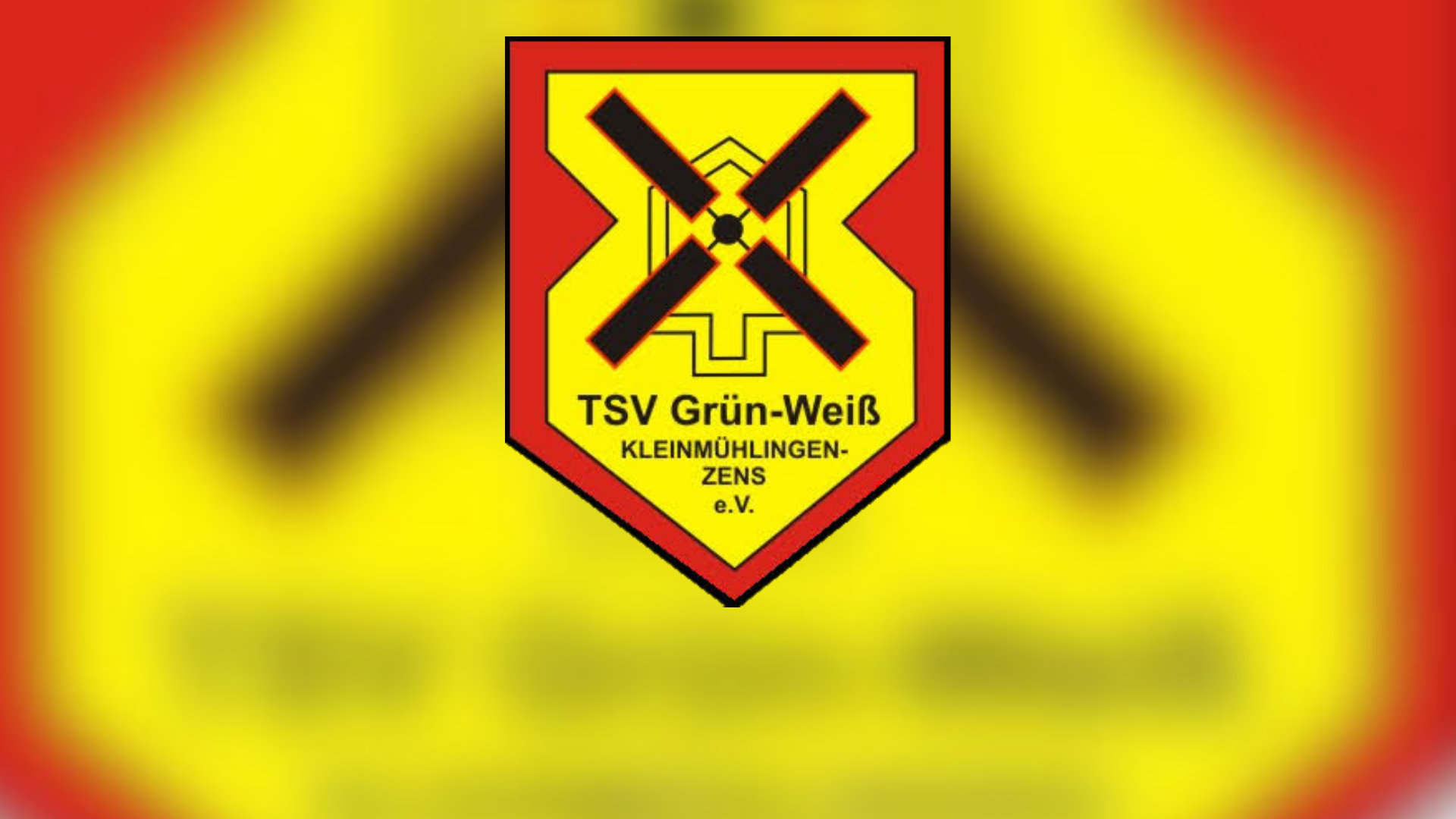 Rot-gelbes Logo des TSV Kleinmühligen.