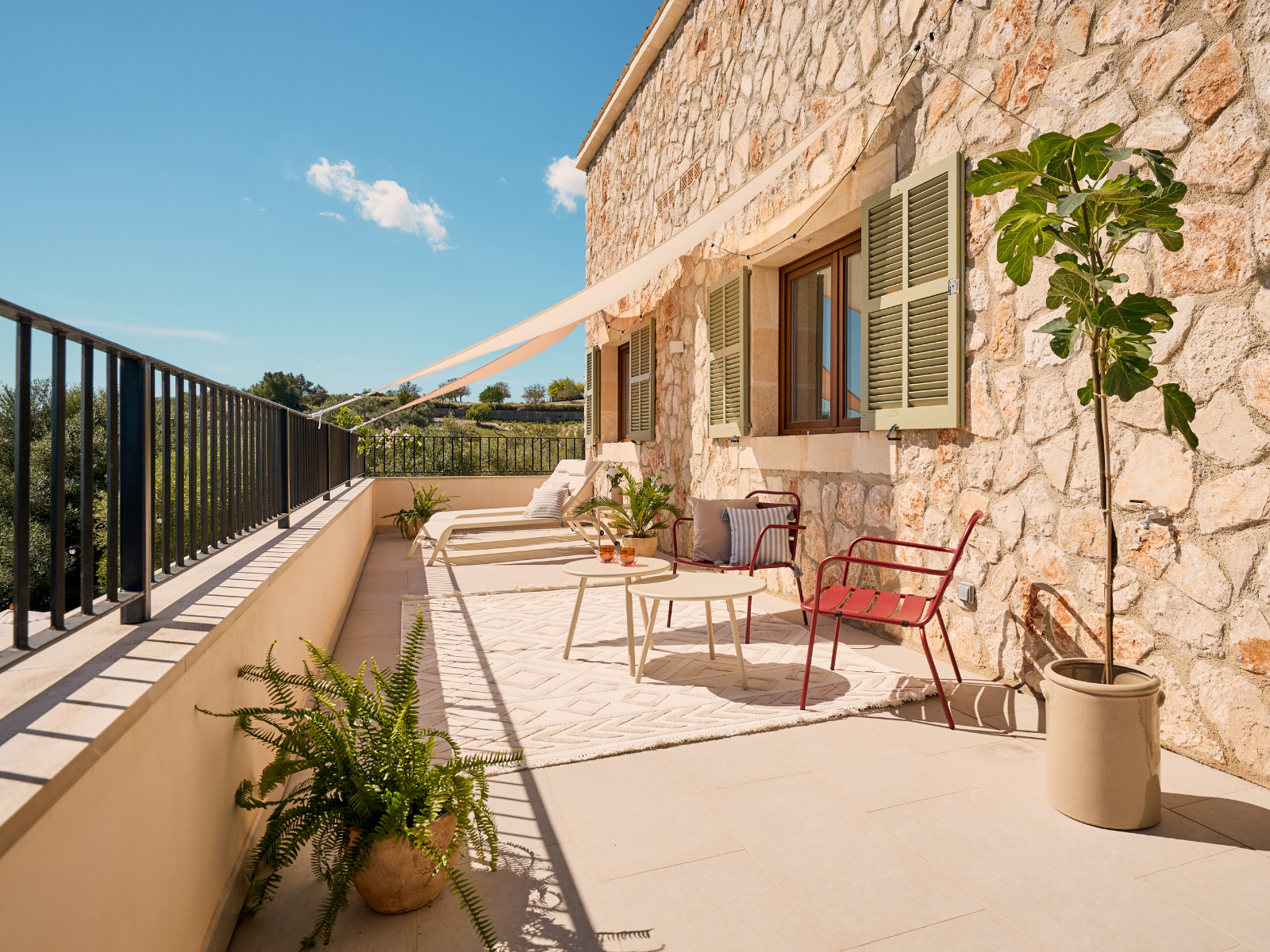 Terasse des Mallorca Traumhaus 