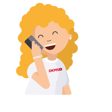 Eine Karikatur einer Frau, die mit einem Handy telefoniert