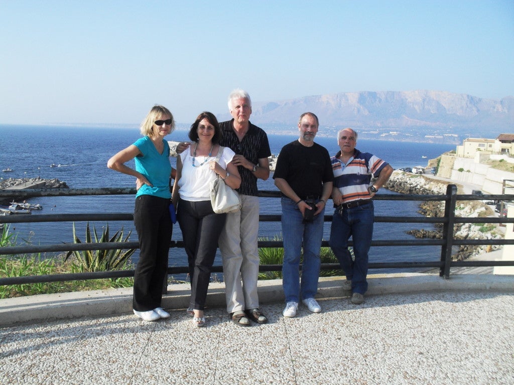 Harald besucht Dora 2011 auf Sizilien; Foto: Privat