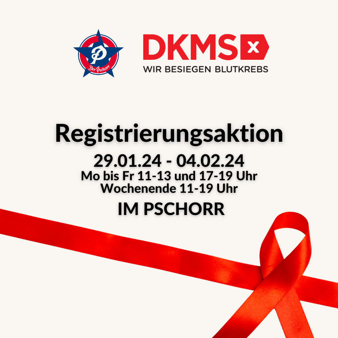 Registrierungsaktion der DKMS vom 29.01.2024-04.02.2025 in Pschorr