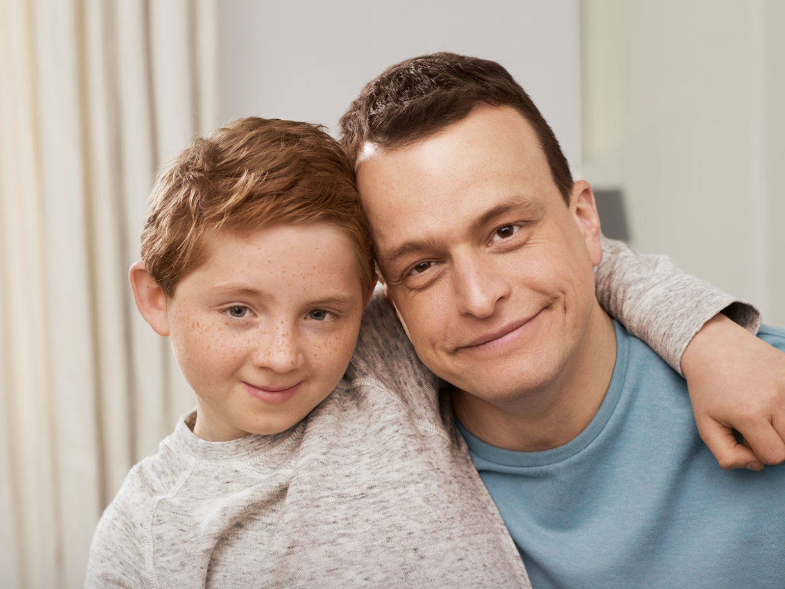 Foto von Patient Tim und seinem Stammzellspender Udo
