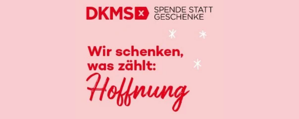 Preview des Online Banners: Wir schenken, was zählt: Hoffnung