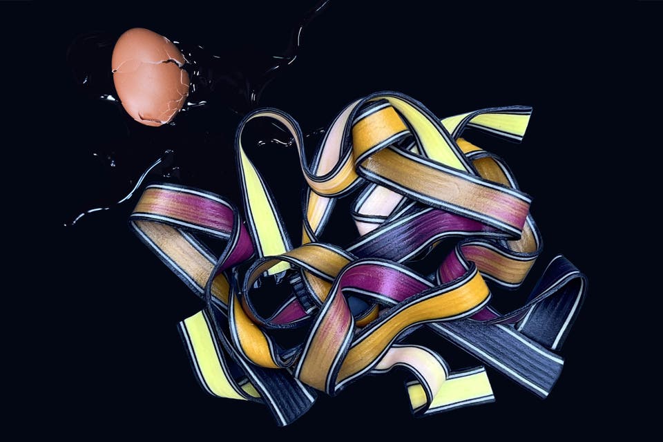 Archivio Mantero e Dentsu Creative presentano “Variazione01” insieme a David Rivillo: la pasta diventa nuovo linguaggio tessile