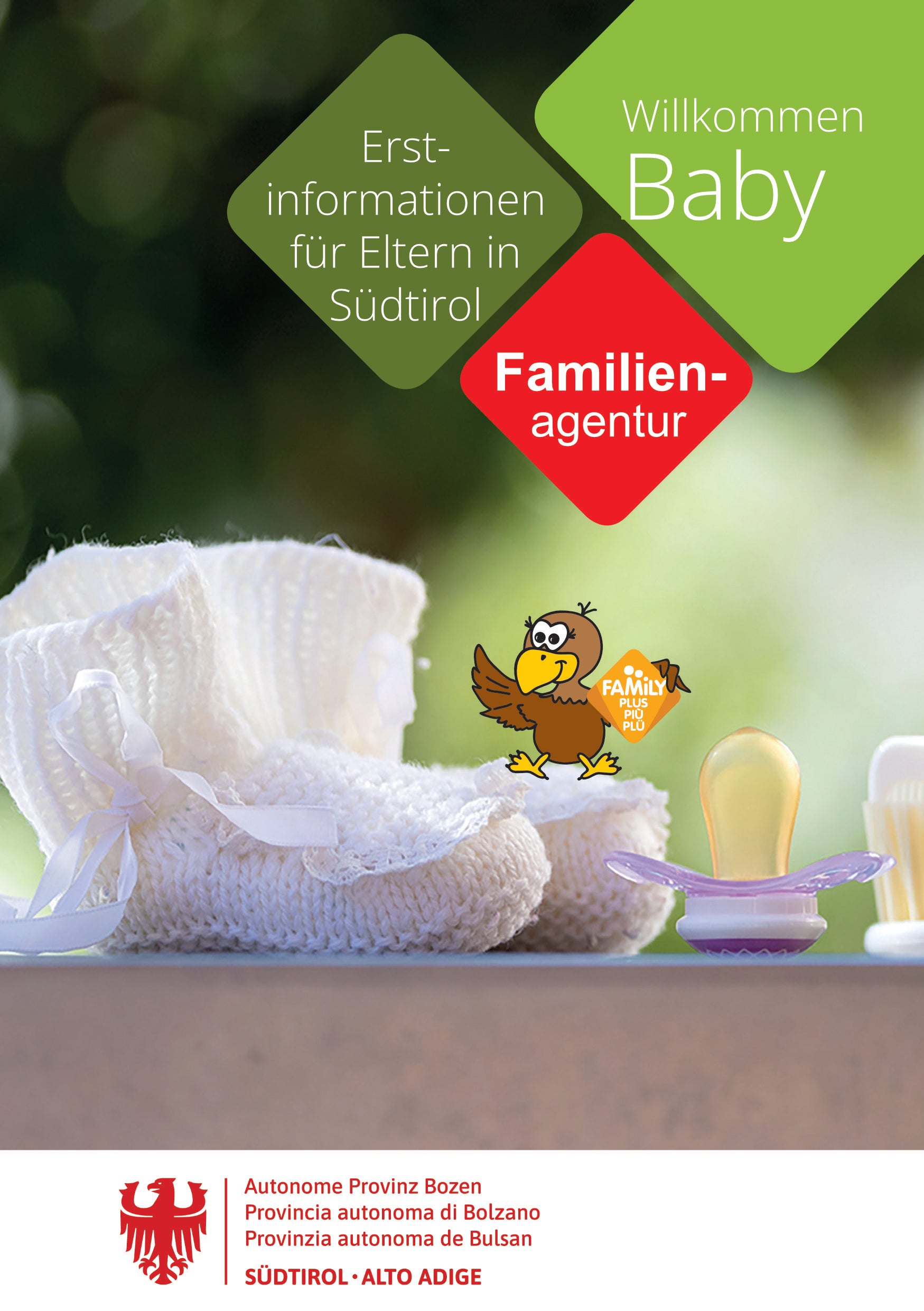 Willkommen Baby - Nützliche Informationen für Eltern in Südtirol