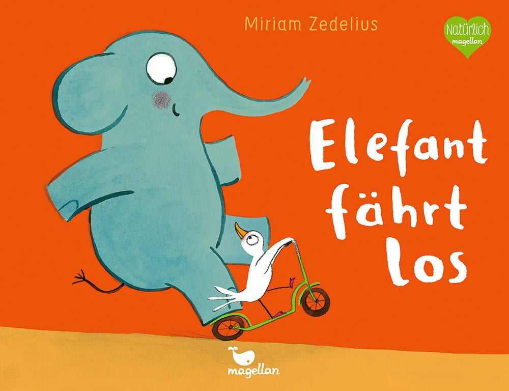 Elefant fährt los

