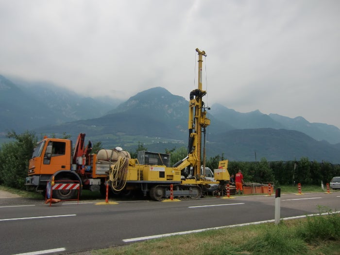 Perforatrice per pozzi (Foto: Agenzia provinciale per l'ambiente e la tutela del clima)