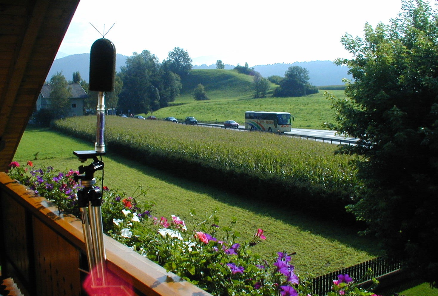 Lärmmessung mit Fonometer (Foto: Landesagentur für Umwelt und Klimaschutz)