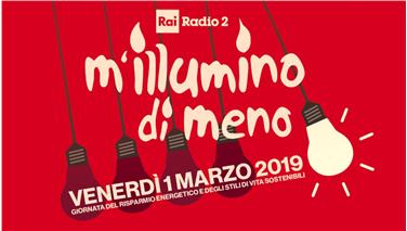 Locandina di M'illumino di Meno 2019 (fonte: sito web Rai Radio2)