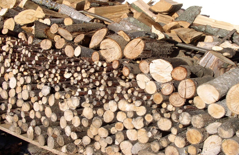 Holzstapel (Foto: Landesagentur für Umwelt und Klimaschutz)