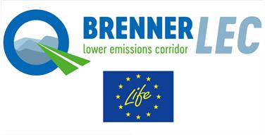 Logo des EU-Projektes BrennerLEC und des Life-Programms