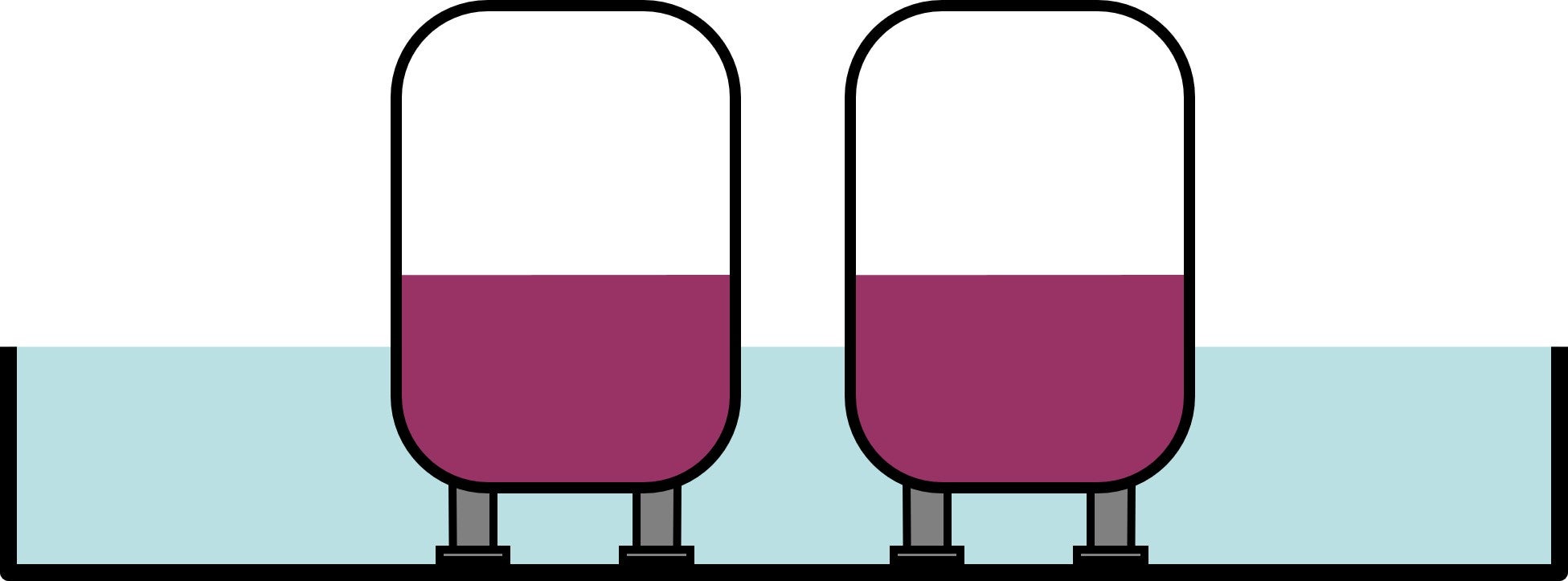 Einwandige Behälter in dichten Auffangbecken (Quelle: Landesagentur für Umwelt und Klimaschutz)