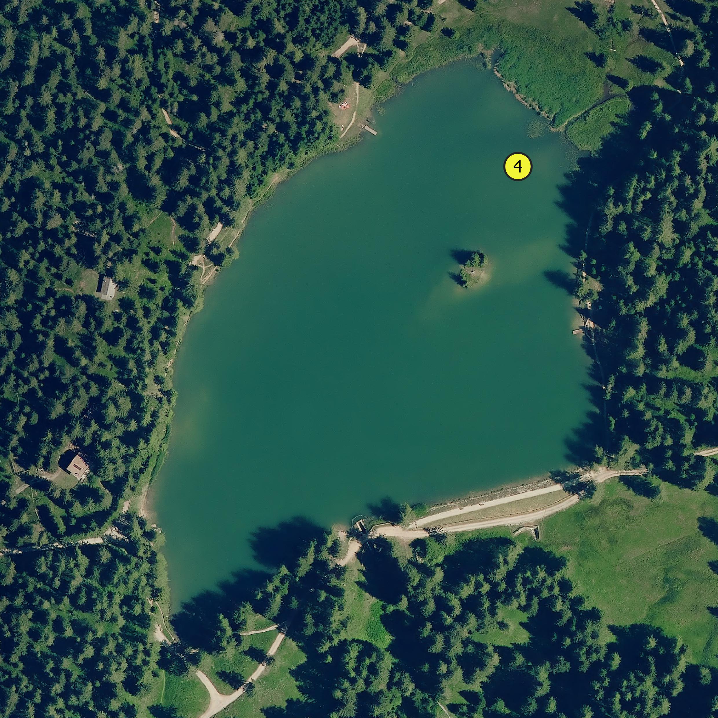 Monitoringpunkt St. Felixer Weiher (Foto: Landesagentur für Umwelt und Klimaschutz)