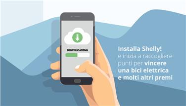 Partecipa al concorso a premi, scarica l'APP Shelly e vinci!
