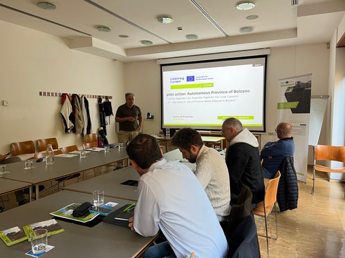 Präsentation der Pilotaktion vor lokalen Interessengruppen am 17. Oktober in Bozen im Sitz der Landesagentur für Umwelt und Klimaschutz (Foto: Umweltagentur)