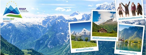 Startseite der Homepage des Fotowettbewerbes Us &amp; the Alps