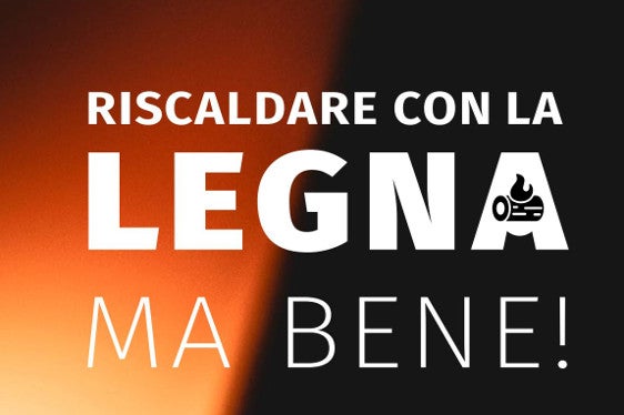 Logo Riscaldare con la legna (Fonte: Agenzia CasaClima)
