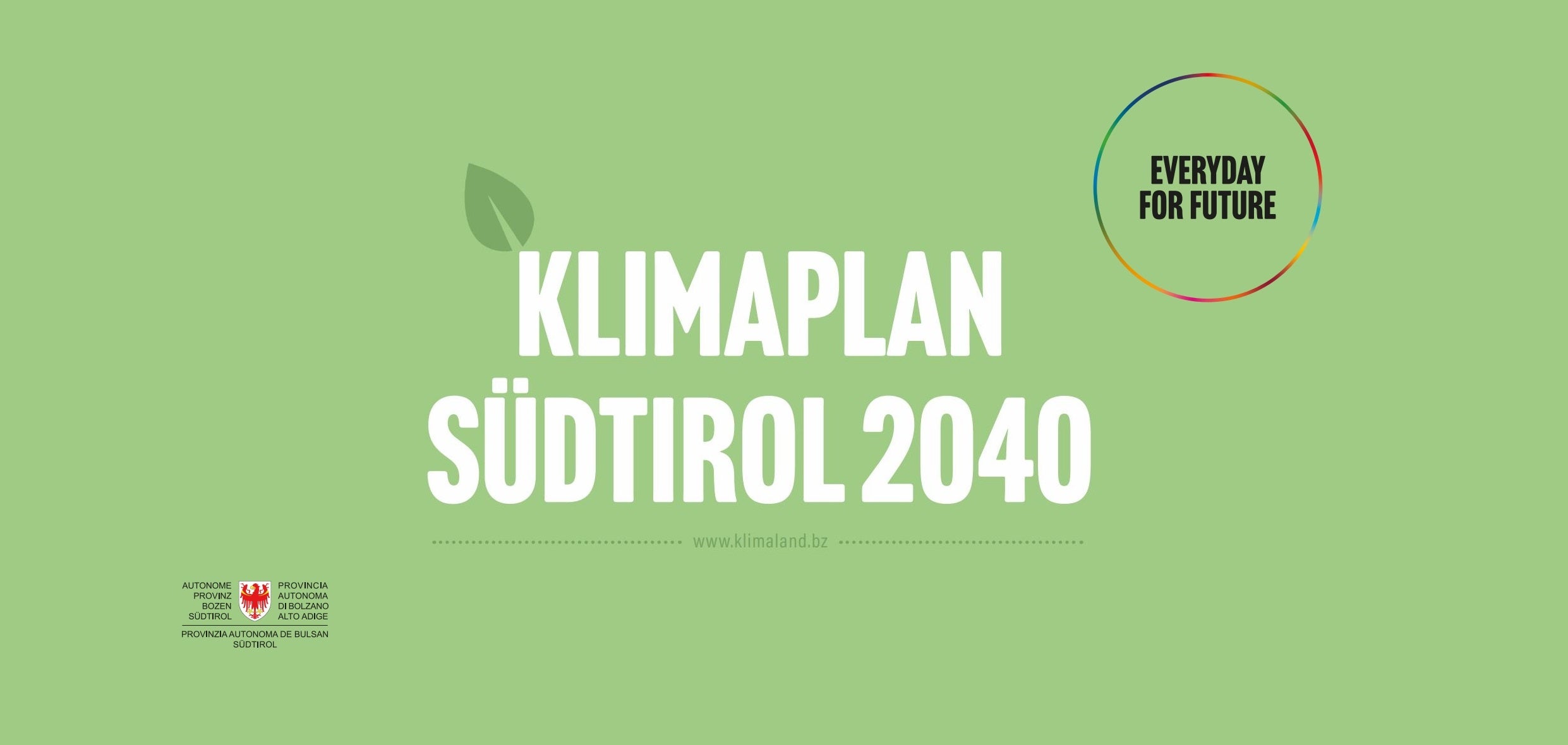 Klimaplan Südtirol 2040 >>