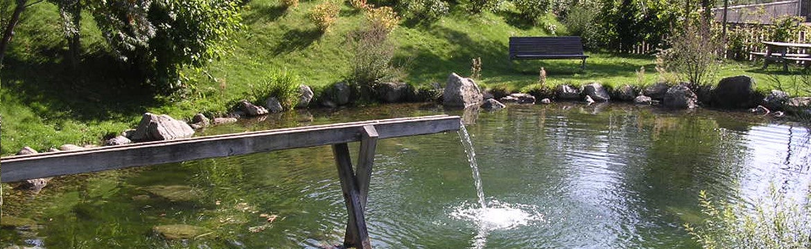 Teich in einem Erholungsgebiet (Foto Landesagentur für Umwelt, Amt für nachhaltige Gewässernutzung, 2016)