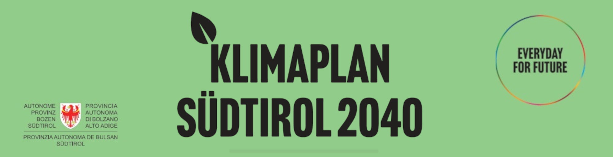 Logo Klimaplan (Quelle: Klimaplan Südtirol 2040)