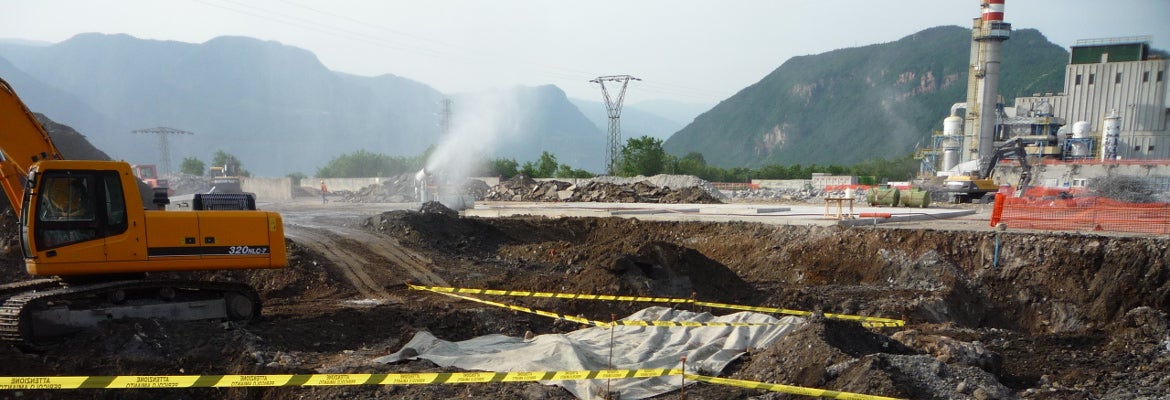 Sanierung der Flächen alter Verbrennungsanlage Bozen (Foto: Landesagentur für Umwelt und Klimaschutz)
