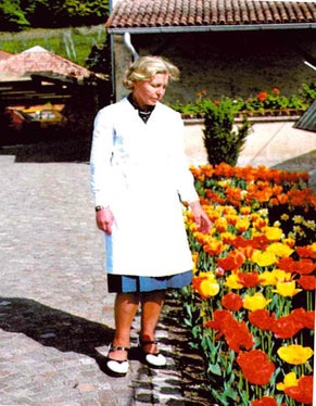 Prof. Ina Schenk, prima direttrice del Laboratorio biologico di Laives (Fonte: Annuario del Laboratorio biologico)