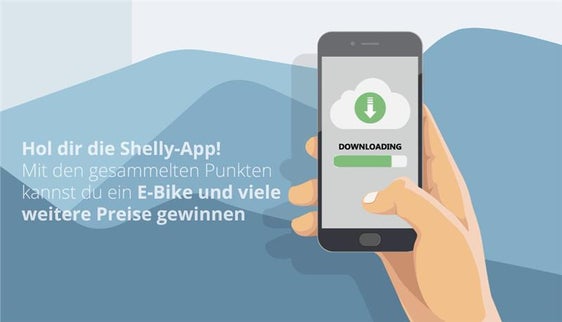 Mitmachen, Shelly-App herunterladen und gewinnen!