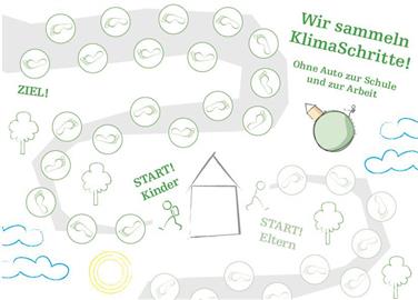 Zwei Wochen lang können Grundschüler mit dem Sammelpass wieder KlimaSchritte sammeln
