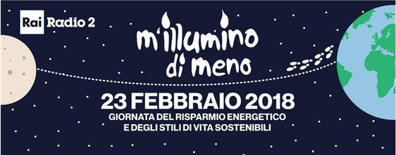 Banner der XIV Ausgabe der Radiokampagne „M'illumino di meno