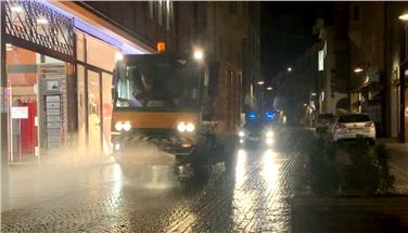 Desinfizierun von Straßenoberflächen und urbanen Freiflächen (Foto: GNews)