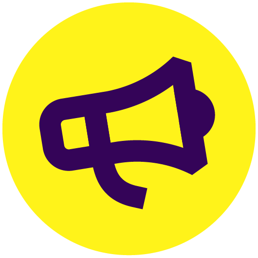 Campaigning and policy work icon