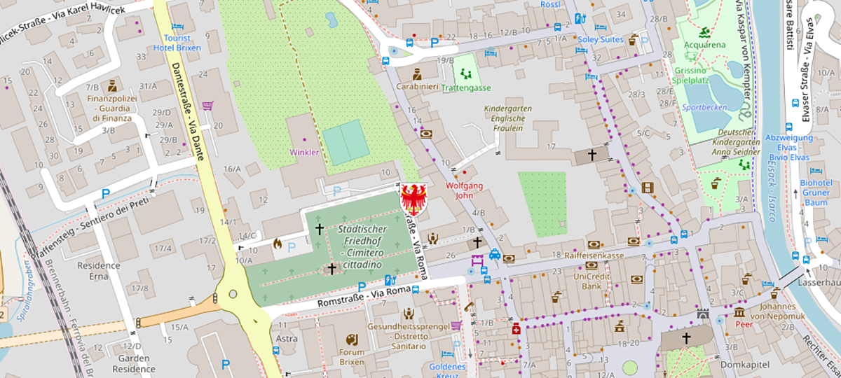 Standort der Außenstelle in Brixen