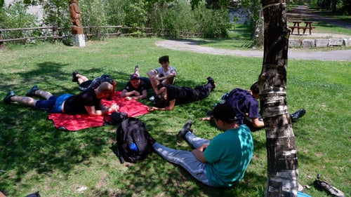 Klettern statt Schule! 