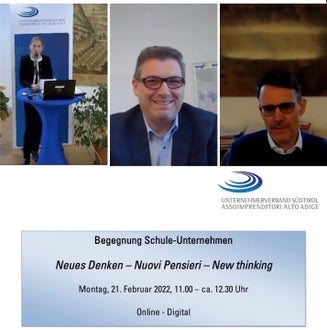  Videokonferenz Begegnung Schule - Unternehmen 