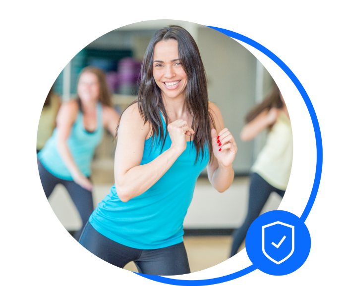 Dance teacher in class