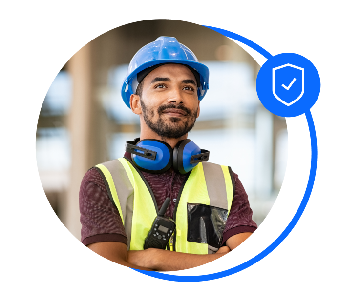 Male construction worker