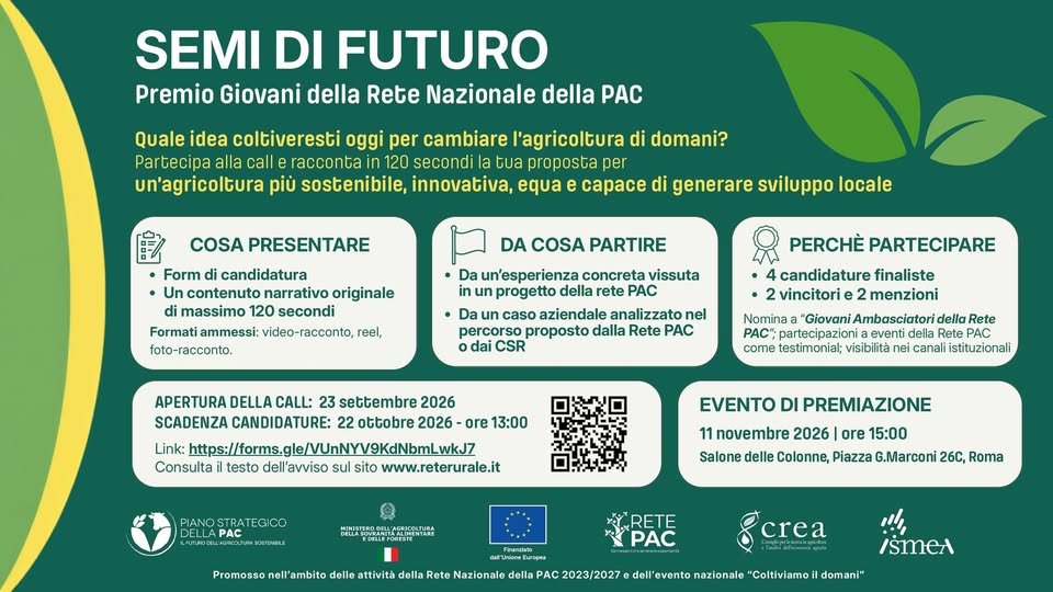 Jugendpreis des nationalen Netzwerks der GAP - nur in italienischer Sprache