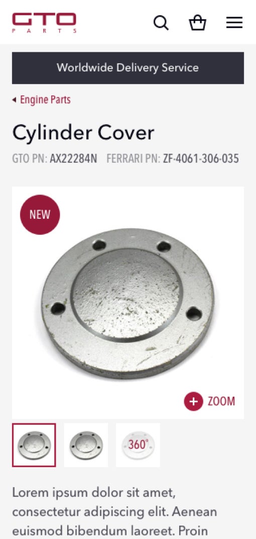 GTO Engineering product detail images design