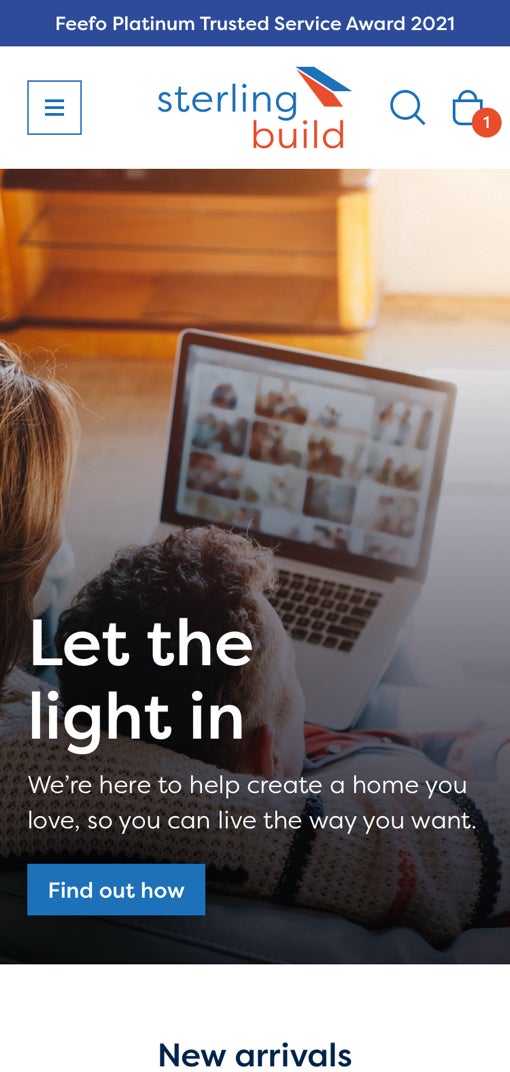 Sterlingbuild homepage