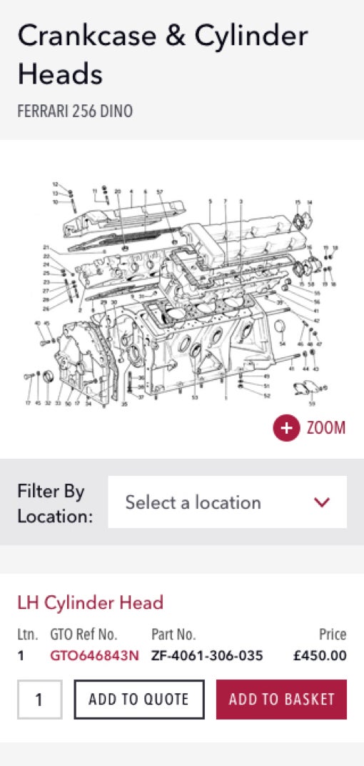 GTO Engineering product detail page design