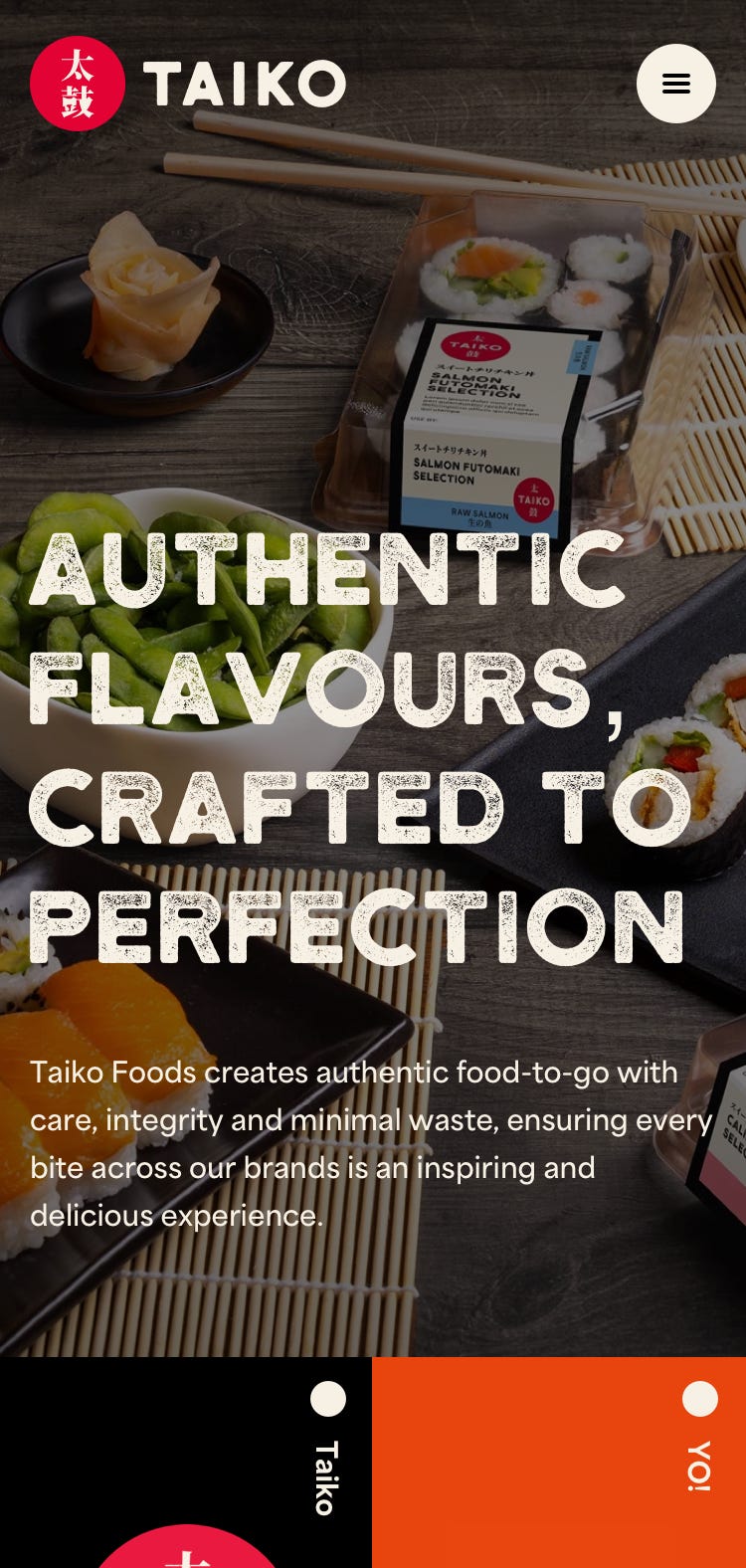 Xperience by Kentico B2B Website for Taiko Foods Case Study Ridgeway