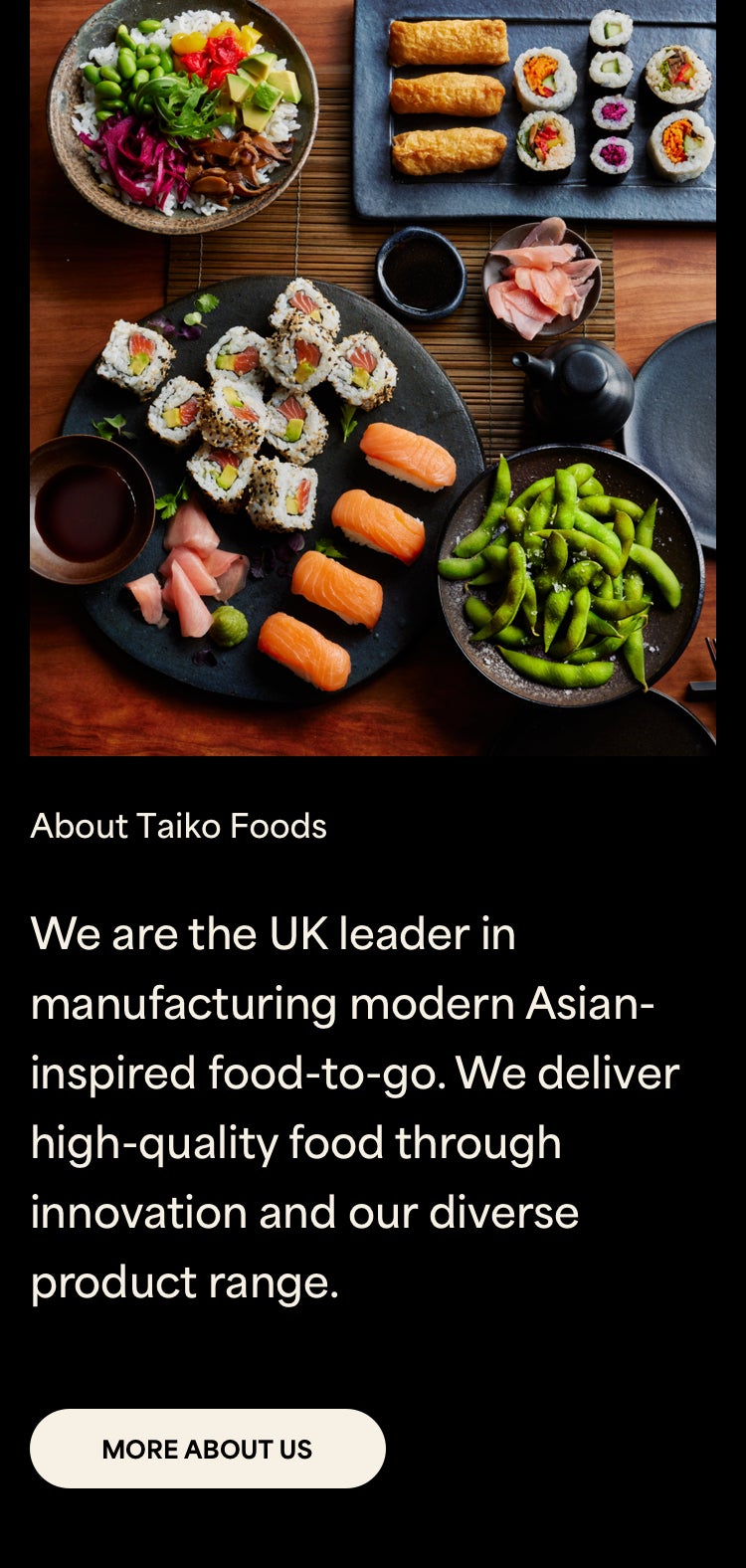 Taiko Food Mobile Leader Component