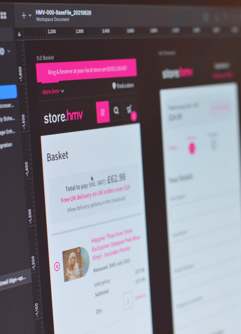 hmv checkout designs