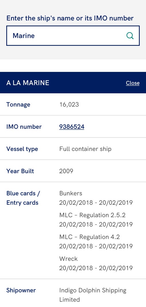 West of England vessel search component design