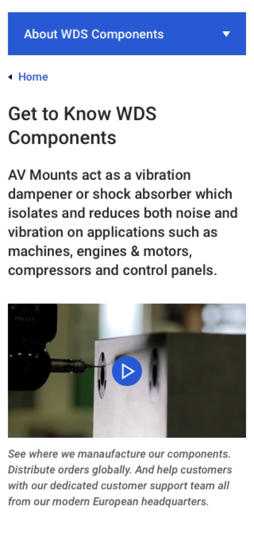 WDS about us page design