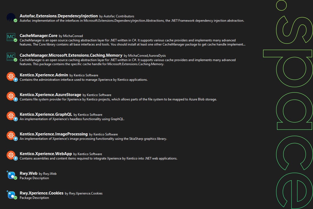 A selection of NuGet packages