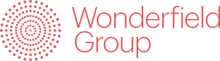 Wonderfield Group logo in red