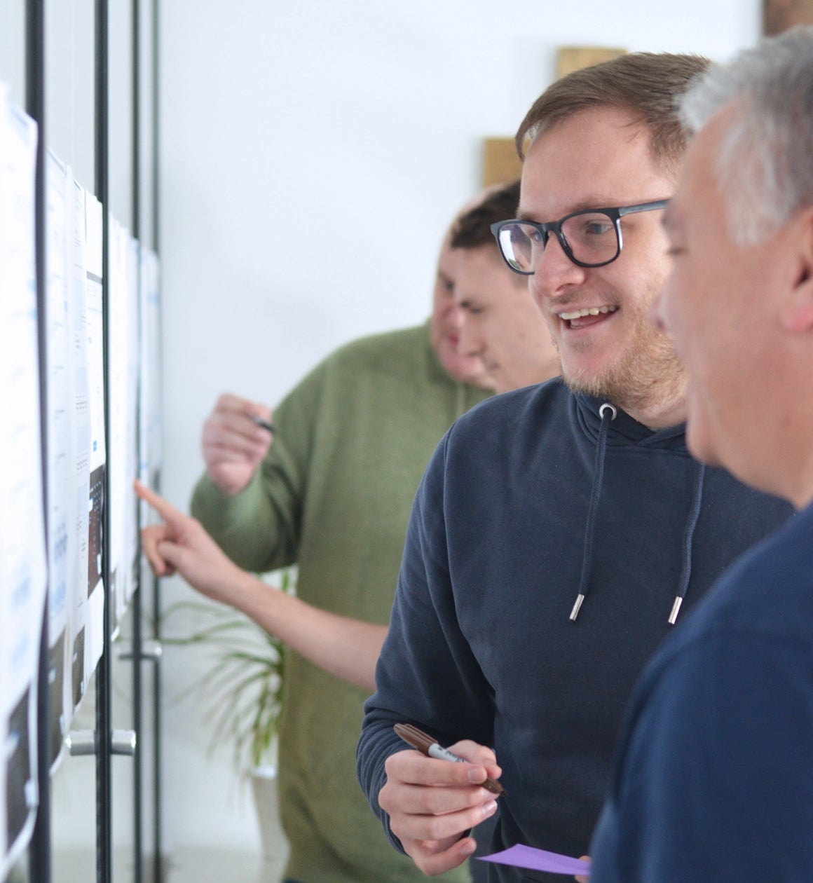 The Ridgeway team in a UX workshop