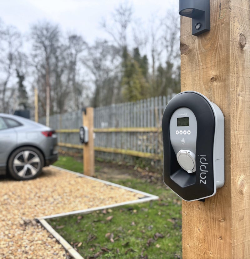 EV charging facilities outside the office